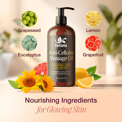 Celluva Anti Cellulite Massage Oil - 8 FL oz